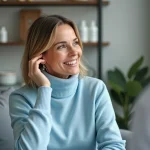 Femme en consultation dermatologique dans un cabinet moderne
